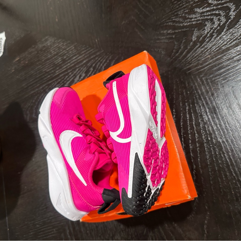 Kids Pink Athletic Shoes.